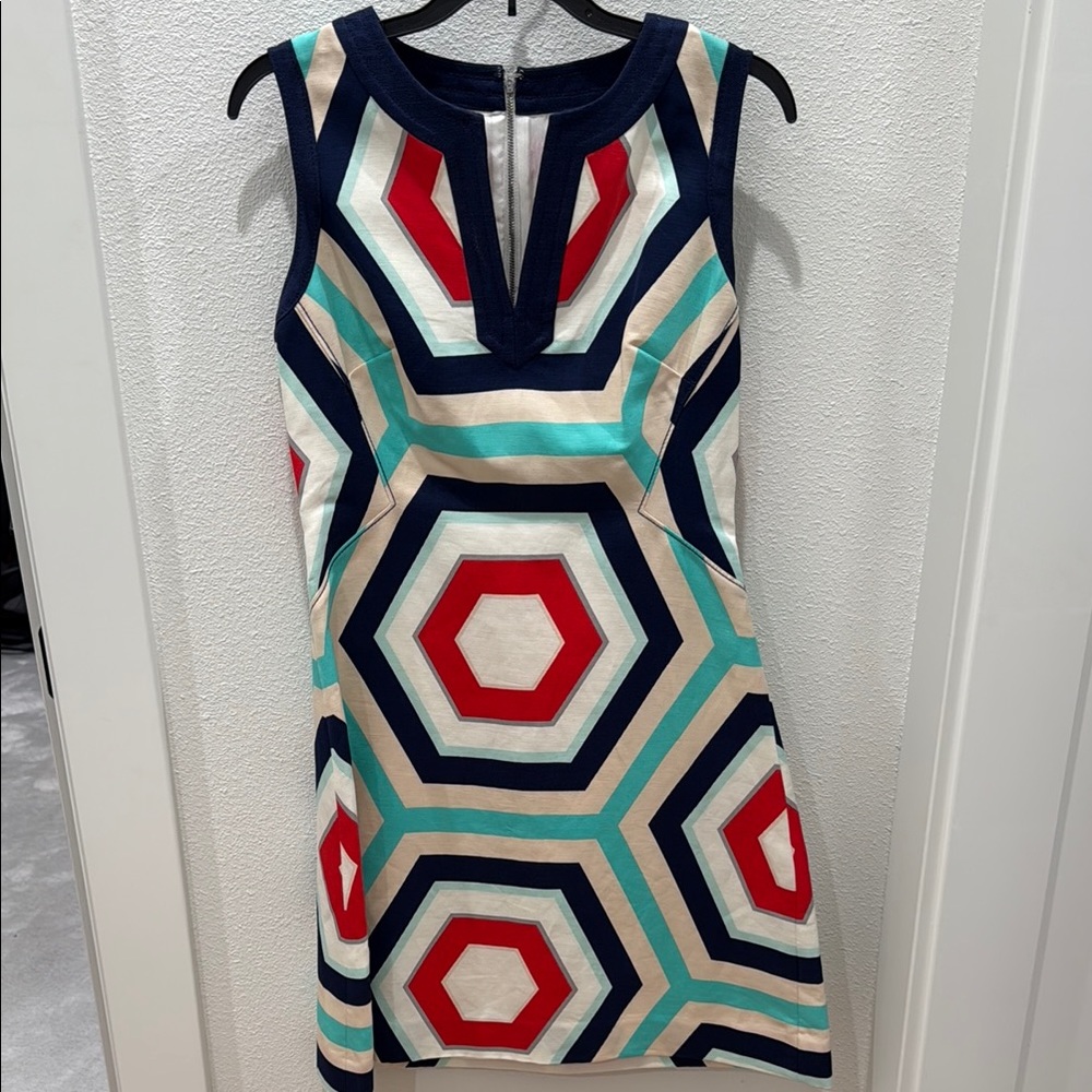 NWT Kate Spade Multicolor Hexagon Mini Dress
